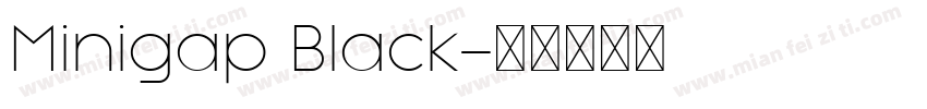 Minigap Black字体转换